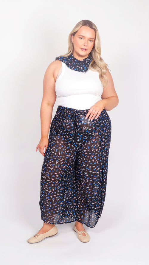 Blossom Days Wrap Trouser - front view
