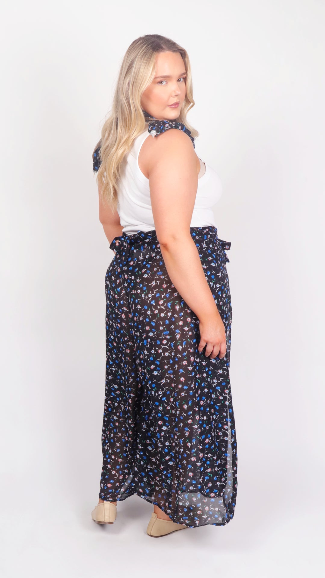 Blossom Days Wrap Trouser - back view