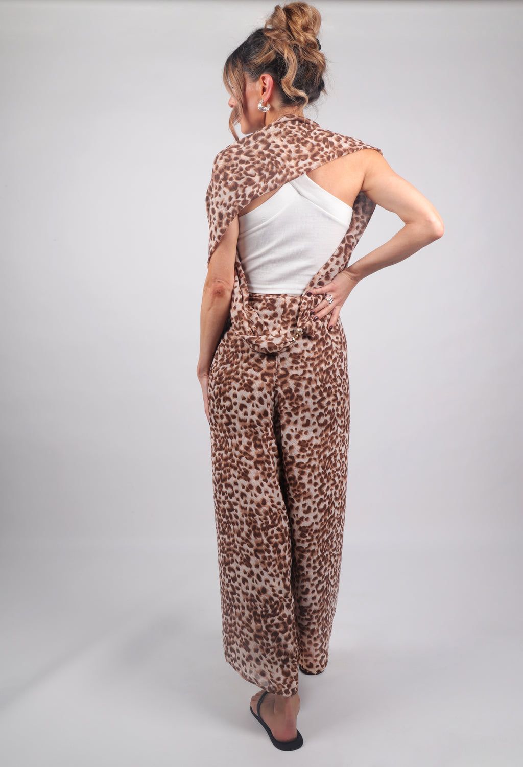 Leopard Lady Chiffon Trousers