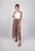 Leopard Lady Chiffon Trousers