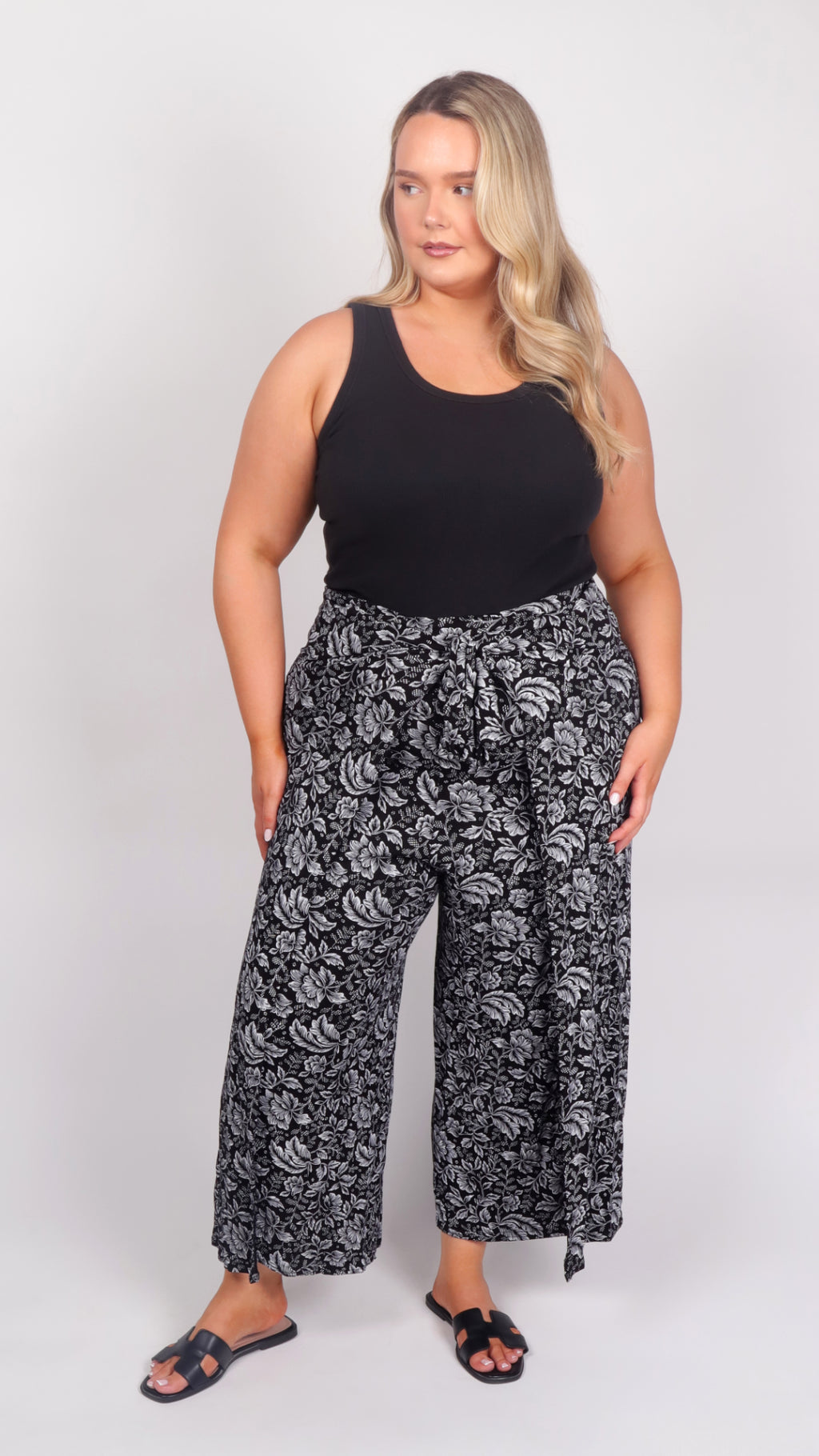 Willow Bloom Wrap Around Trousers - front view