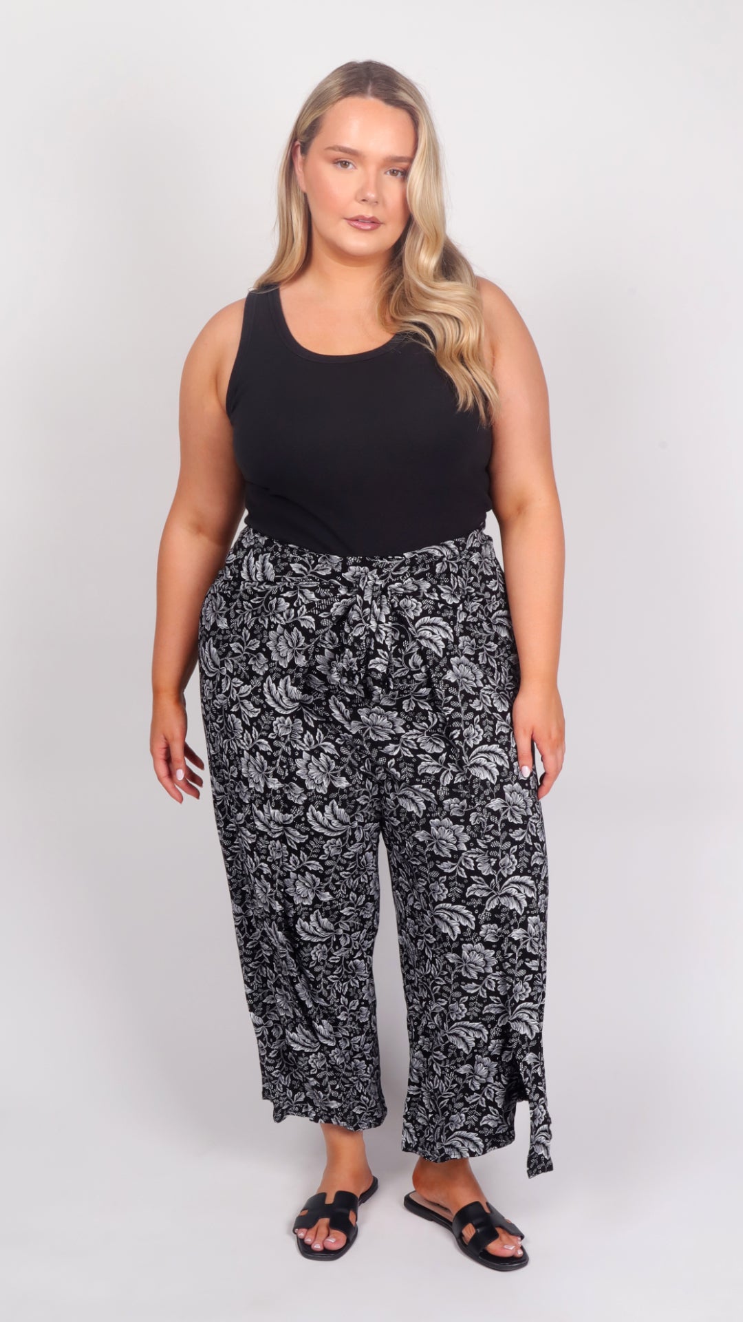 Willow Bloom Wrap Around Trousers - front view 2